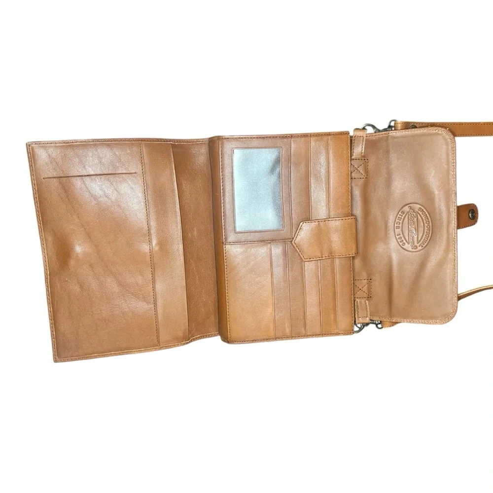 Eddie Bauer Brown Leather‎ Crossbody Bag - Picture 4 of 16